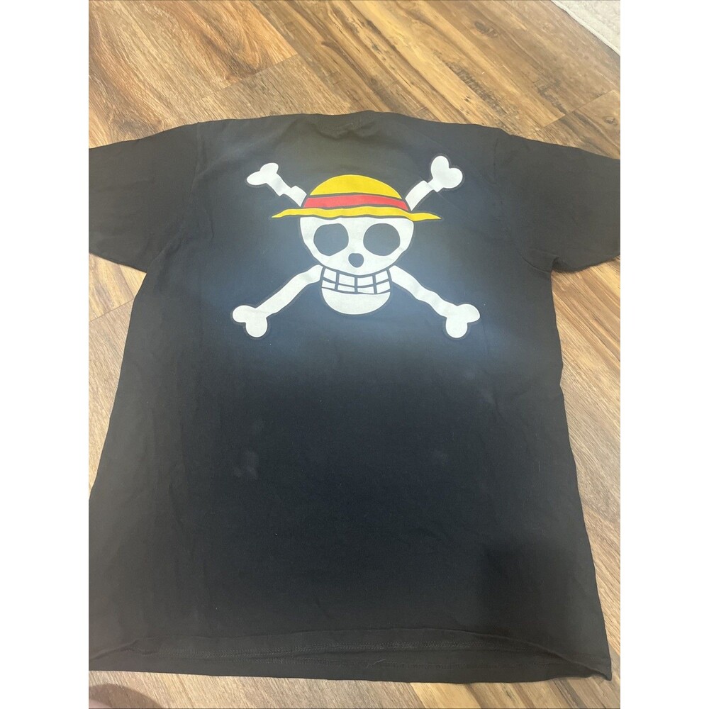 One Piece Ripple Junction Men’s Large T Shirt Straw Hat Pirates Anime Black